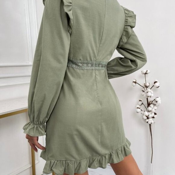 BOHO DOLLZ  Plunging Neckline Mini Dress - Picture 4 of 5